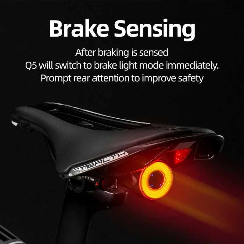 ROCKBROS Bicycle Smart Brake & Tail Light Q5 - Image 5