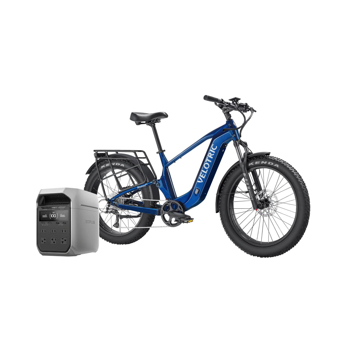 Velotric Nomad 2X Full Suspension Fat Tire Ebike + EcoFlow DELTA 3 Plus Portable Power Station - Image 16