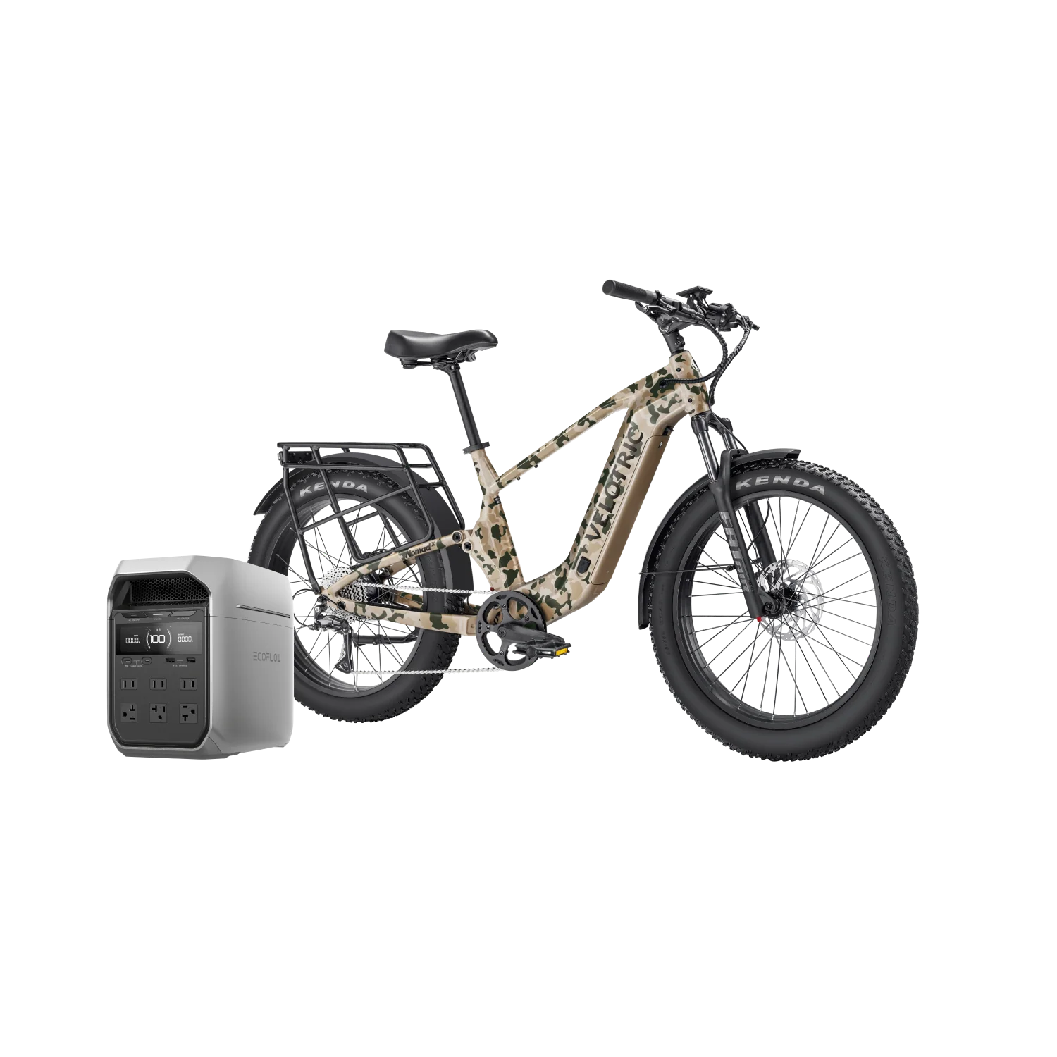 Velotric Nomad 2X Full Suspension Fat Tire Ebike + EcoFlow DELTA 3 Plus Portable Power Station - Image 21