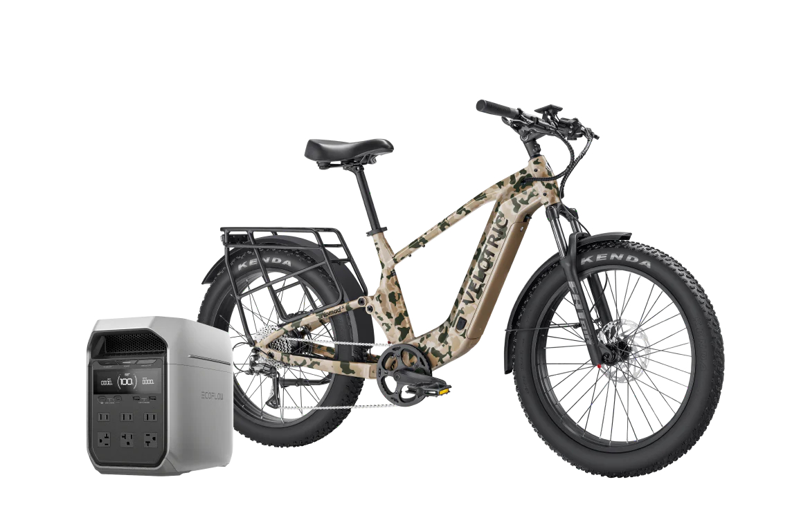 Velotric Nomad 2X Full Suspension Fat Tire Ebike + EcoFlow DELTA 3 Plus Portable Power Station - Image 22